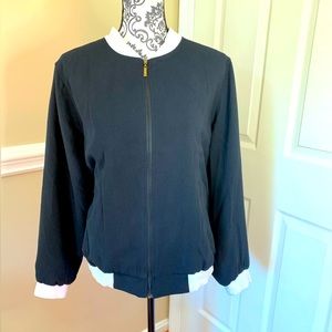 Jessica London, women’s zip up lined bomber jacket size 16